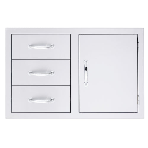 SUMMERSET Access Door & Triple Drawer Combo