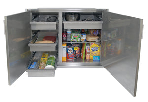 Alfresco AXEDSP-30L  AXEDSP-42L  Low Profile (21 Inch) Sealed Dry Pantry 30"Wide And 42"Wide