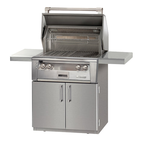 Alfresco ALXE-30C ALXE-30SZC  Freestanding Gas Grill 30" Wide With Cart Natural Or Propane Gas
