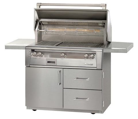 Alfresco ALXE-42CD Deluxe Freestanding Gas Grill with Cart Natural Or Propane Gas