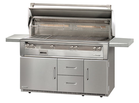 Alfresco ALXE-56BFGR Freestanding Gas Grill Cart with Refrigerated Base