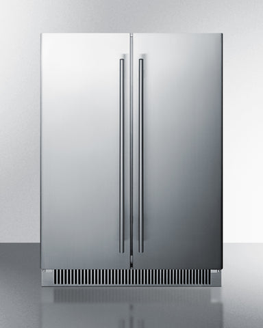 Summit French Door Refrigerator, Model# CL66FDOS, Outdoor Rated
