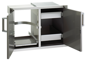 FIREMAGIC Flush Mounted Double Doors with 2 Dual Drawers (53930SC-12T)