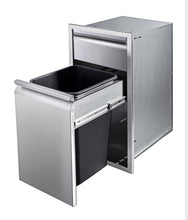 Memphis Grills 15-Inch Single Access Drawer With Trash Bin And Soft Close - VGC15BWB1