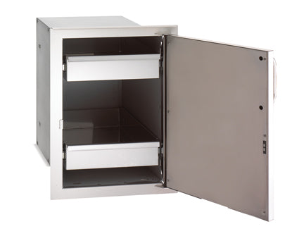 Select Single Door with Double Drawers
