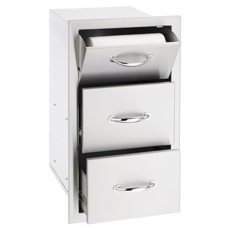 Summerset Masonry Double Drawer with Paper Towel Holder  SSTDC-17M